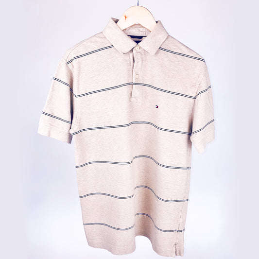 Vintage Tommy Stripe Polo - Medium