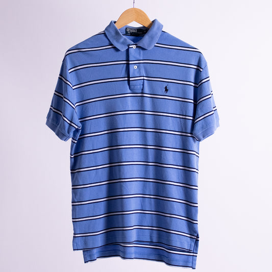 Vintage Stripe Polo By Ralph Lauren - Small