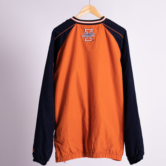 Vintage Fighting Illini Pullover Jacket - XL