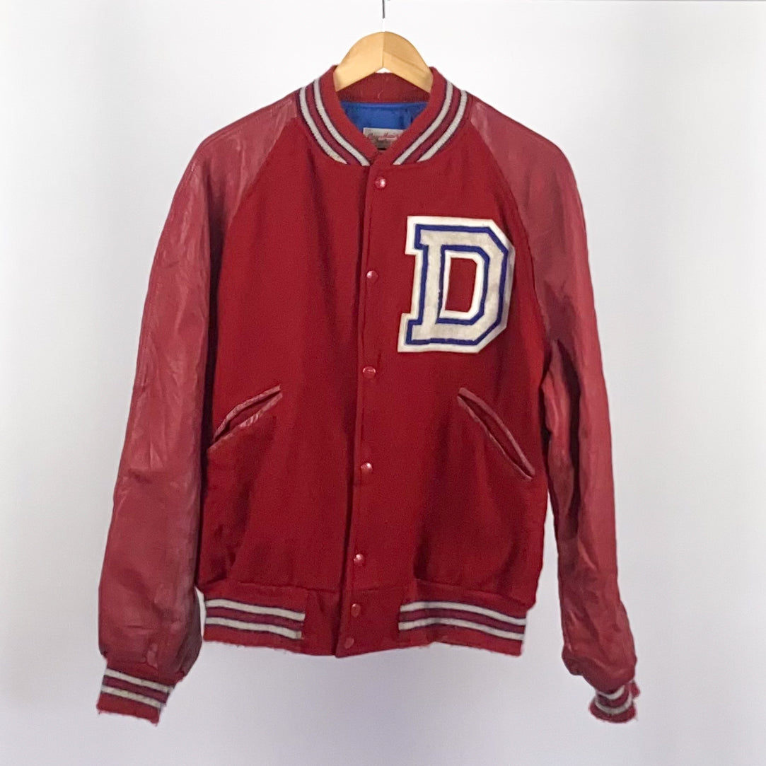 Vintage Letterman D Jacket - Large