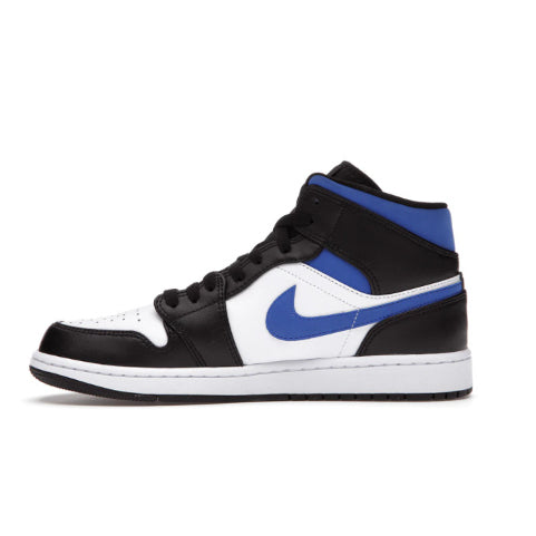 Jordan 1 Mid White Black Blue