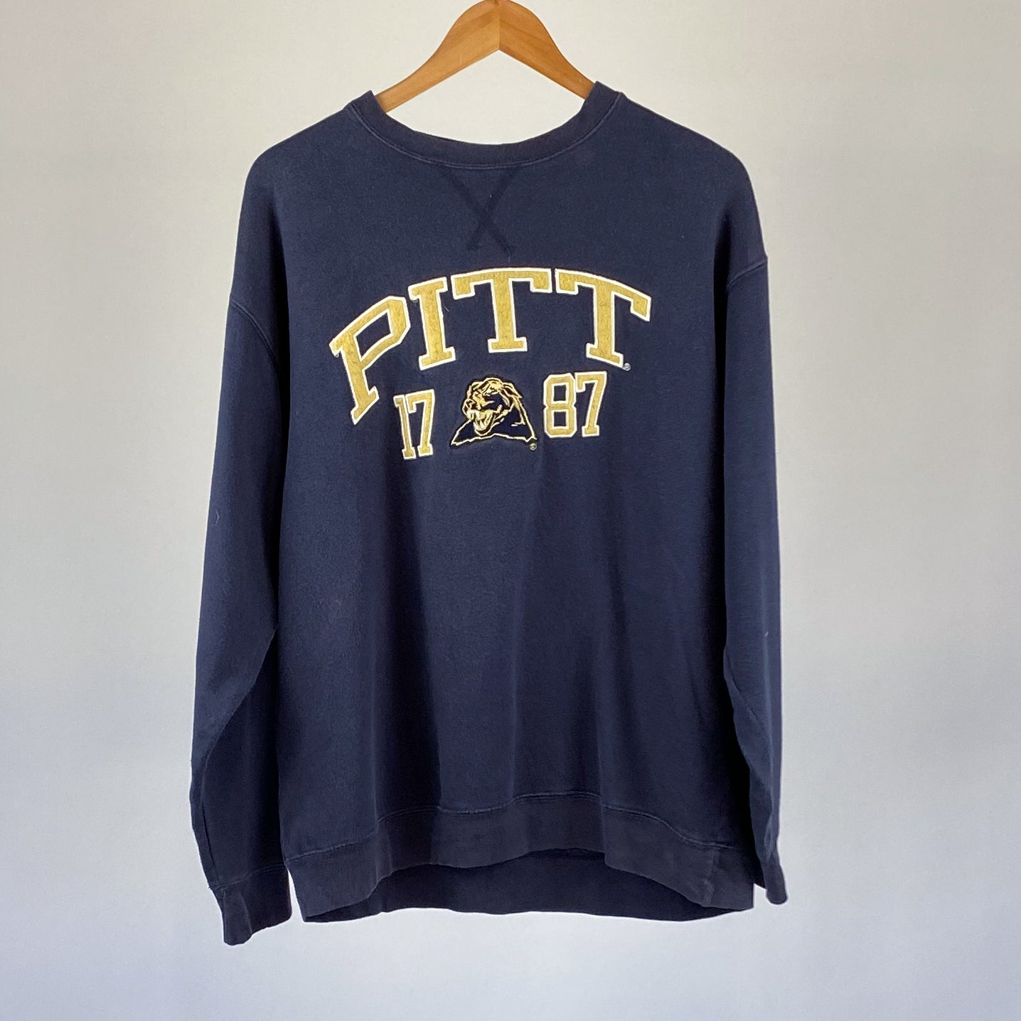 Vintage University Of Pittsburgh Crewneck - Large