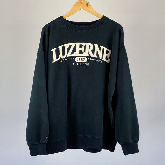 Vintage Luzerne Community College Crewneck - XL