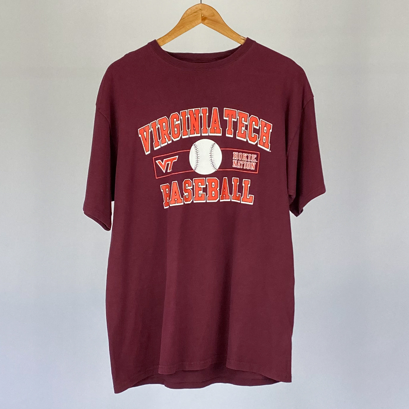 Vintage Virginia Tech Baseball Tee - XL