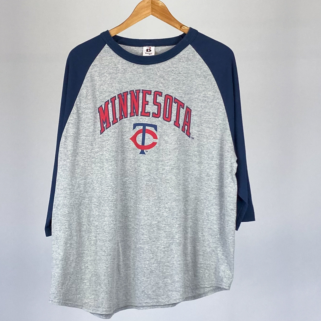 Vintage Minnesota Raglan Baseball Tee - XL