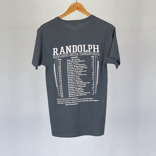 Vintage Randolph Cardinals Basketball Tee - Small